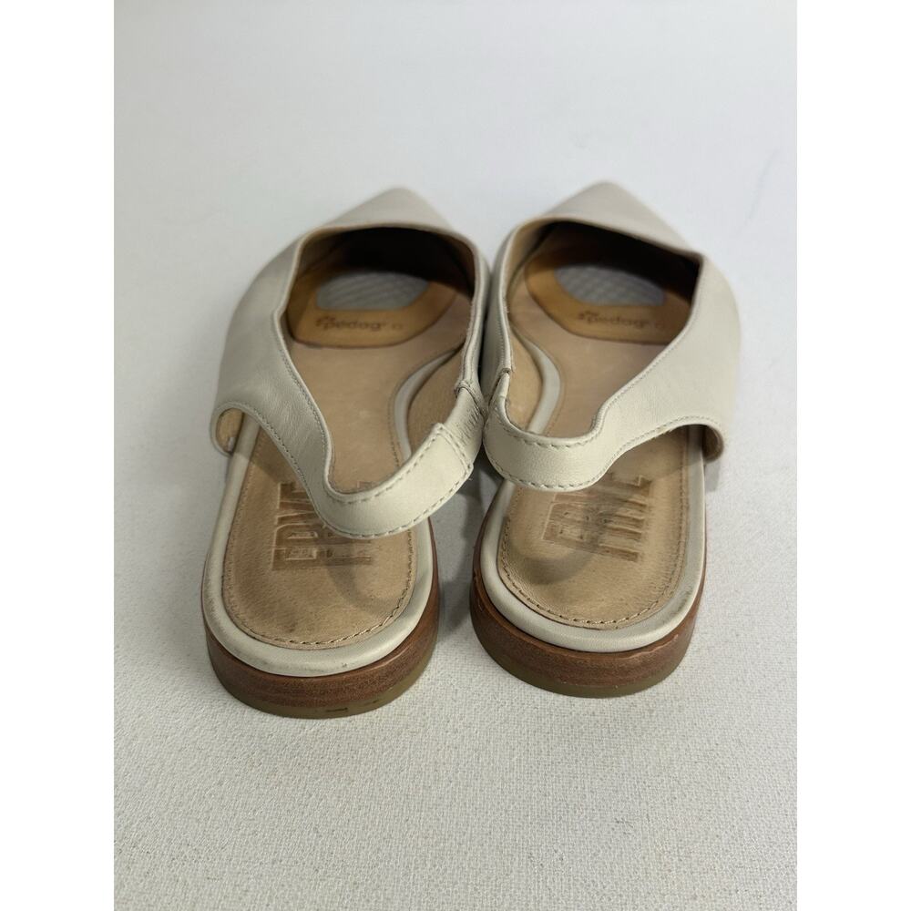 Frye Kenzie Ivory Slingback Flats Size 8 - Picture 3 of 5